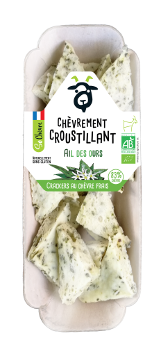 Crackers au chèvre frais ail des ours 45g
