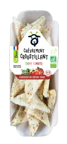 Crackers au chèvre frais thym-tomate 45g