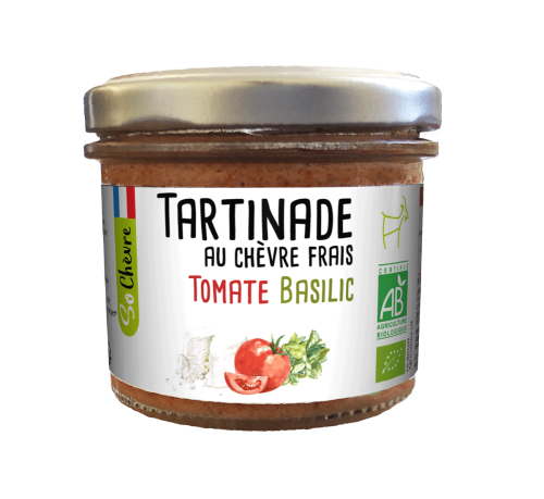 Tartinade au chèvre frais Tomate Basilic 90g