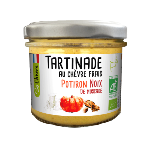 Tartinade au chèvre frais Potiron noix de Muscade 90g