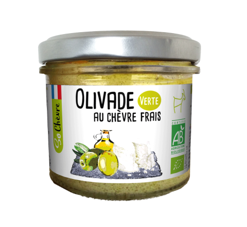 Olivade verte au chèvre frais 90g