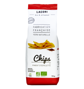 Chips Bio Lacori aux Piment d’Espelette 115g
