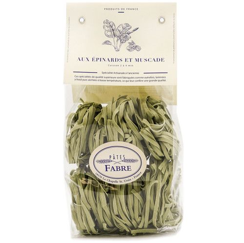 TAGLIATELLES AUX ÉPINARDS ET MUSCADE - 250G