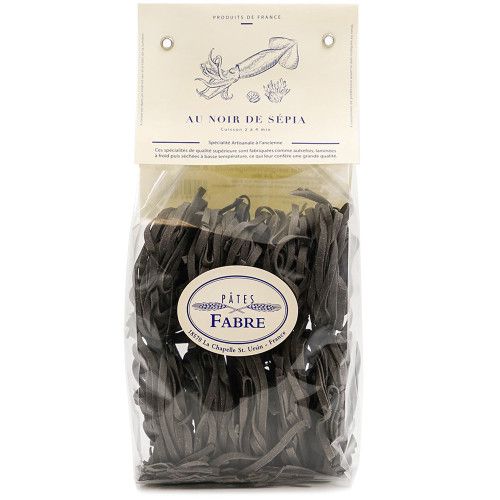 TAGLIATELLES NOIRES SÉPIA À L'ENCRE DE SEICHE