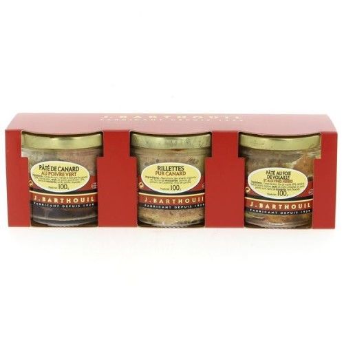 TRIO DE PÂTÉS DE CANARD EN VERRINE - 3 X 100 GR