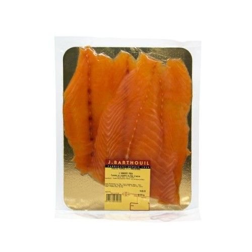 TRUITE DES PYRÉNÉES FUMÉE À L'ANCIENNE, TRANCHÉE MAIN, 3 TRANCHES - 120G