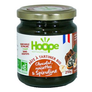 PÂTE À TARTINER BIO NOISETTES-CACAO-SPIRULINE