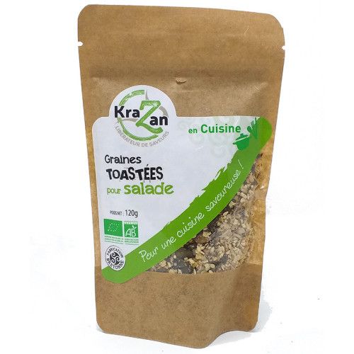 Mélange de graines toastées pour salade