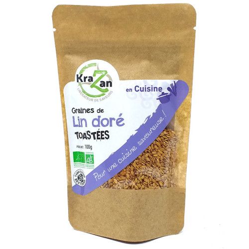 Graines de Lin doré toasté 100g