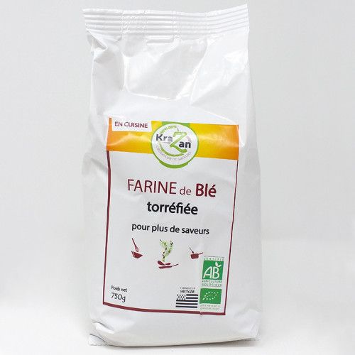 Farine de blé torréfiée bio
