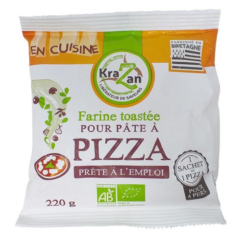 Farine toastée pour pâte à pizza