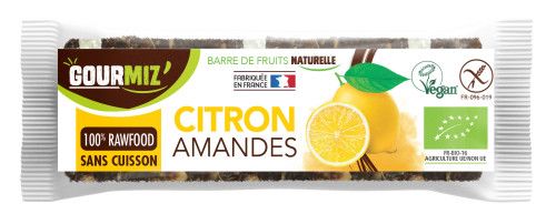 Pack de 20 barres de fruits bio : Citron • Amandes