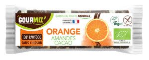 Pack de 20 barres de fruits bio : Orange • Amande • Cacao cru