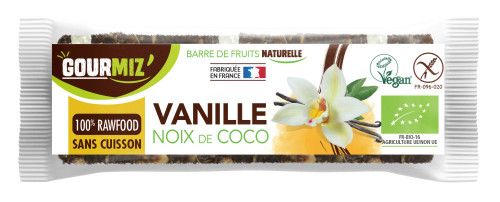 Pack de 20 barres de fruits bio : Vanille • Noix de coco