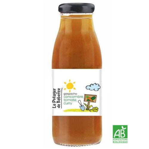 GASPACHO CONCOMBRE TOMATE CURRY BIO - 490ML