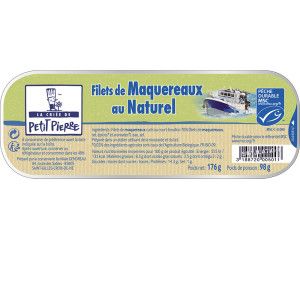 Filet de maquereau au naturel Bio