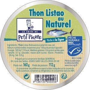 Copie de Thon blanc Germon au naturel Bio • 175g