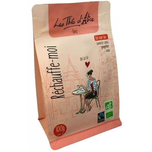 Réchauffe-moi Thé noir bio - cannelle - gingembre - cacao