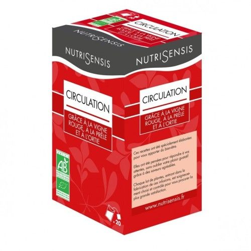 Circulation - Grâce à la vigne rouge, à la prêle et l'ortie - 20 sachets