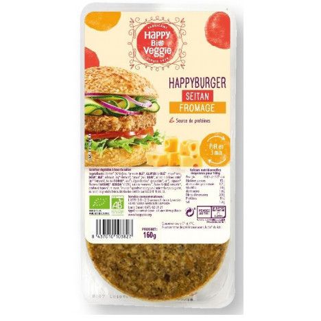 Happy Bio Veggie BURGER SEITAN ET FROMAGE