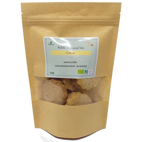 Sablé artisanal citron BIO 120g