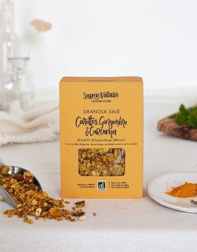 GRANOLA BIO SALÉ CAROTTES GINGEMBRE & CURCUMA 160g