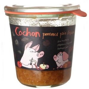 Verrine Cochon Pommes Pain d'épices 200g