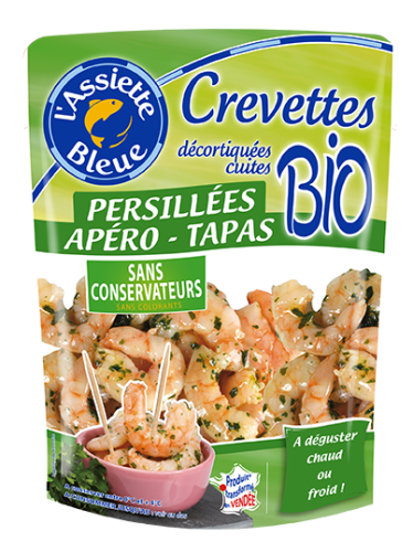 Crevettes persillées BLEU VERT 100g