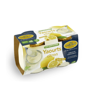 Yaourt Citron 1/2 écrémé 2x125g Gaborit bio