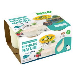 Yaourt biphilus1/2 écrémé 4x125g Gaborit Bio