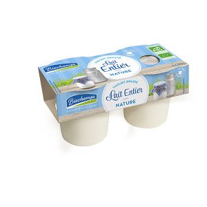 Yaourt brassé nature 2x125g Biochamps
