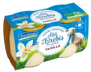 YAOURT BREBIS VANILLE  2X125G Biochamps