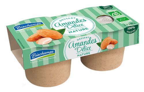 Crème dessert amandes délice 2X100G Biochamps