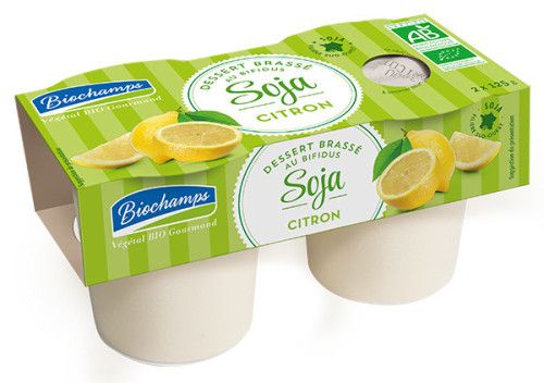 SOJA BIFIDUS CITRON 2X125G Biochamps