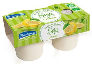 SOJA BIFIDUS CITRON 2X125G Biochamps