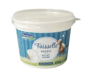 FAISSELLE LAIT DE BREBIS 450G Biochamps