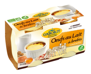 Œufs au lait bio de Brebis 2X125G Gaborit Bio