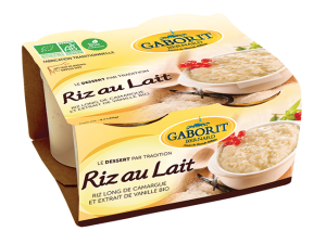 Riz au lait de vache 4X140G Gaborit Bio