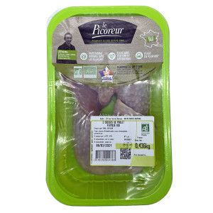 Cuisses de poulet fermier Bio x2