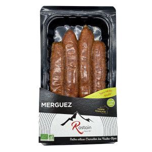 Merguez X4 Bœuf/Agneau 220g Rostain Bio