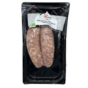 Saucisse Toulouse X2  220g Rostain Bio
