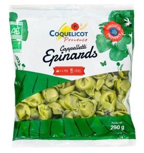 Cappelleti épinard 250g Coquelicot Bio