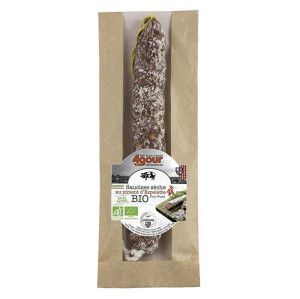 Saucisse sèche BIO au Piment d'Espelette