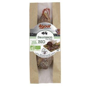 Saucisson Bio pur porc 180g