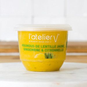 Houmous de lentille jaune, gingembre et citronnelle 150g