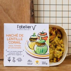 Haché de lentille corail, coco, tomate séchée 220g