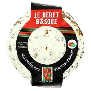Saucisson sec Béret Basque à la tomate et au basilic