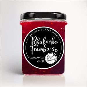 Préparation confiturière Rhubarbe / Framboise 210g