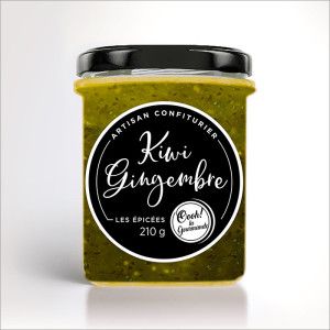 Préparation confiturière Kiwi / Gingembre 210g - Oooh! La Gourmande