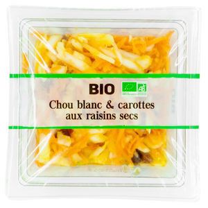 Salade de choux, carottes et raisins secs bio 200g